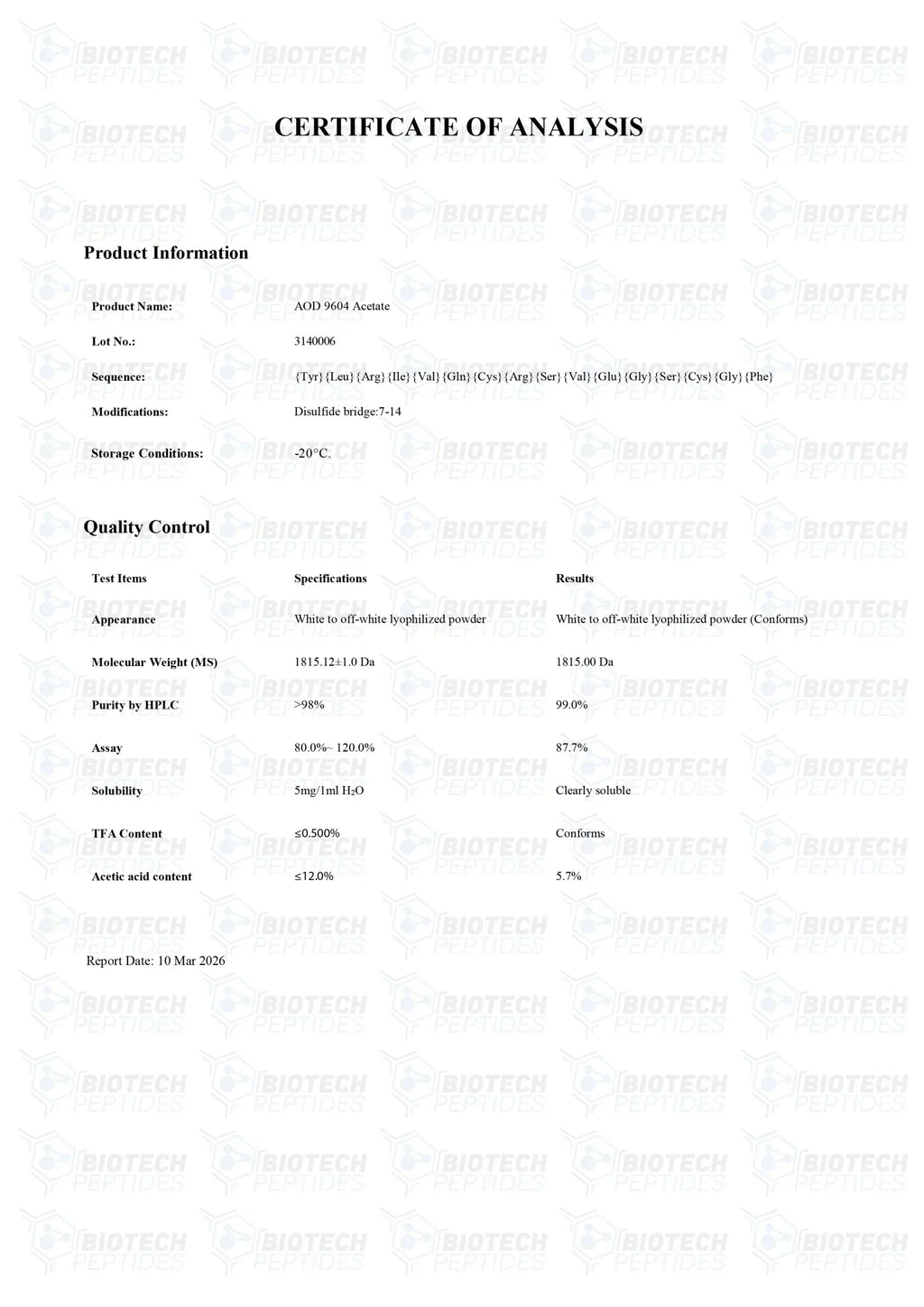 (🔥Fat loss) AOD 9604 (5mg) -10 Vials