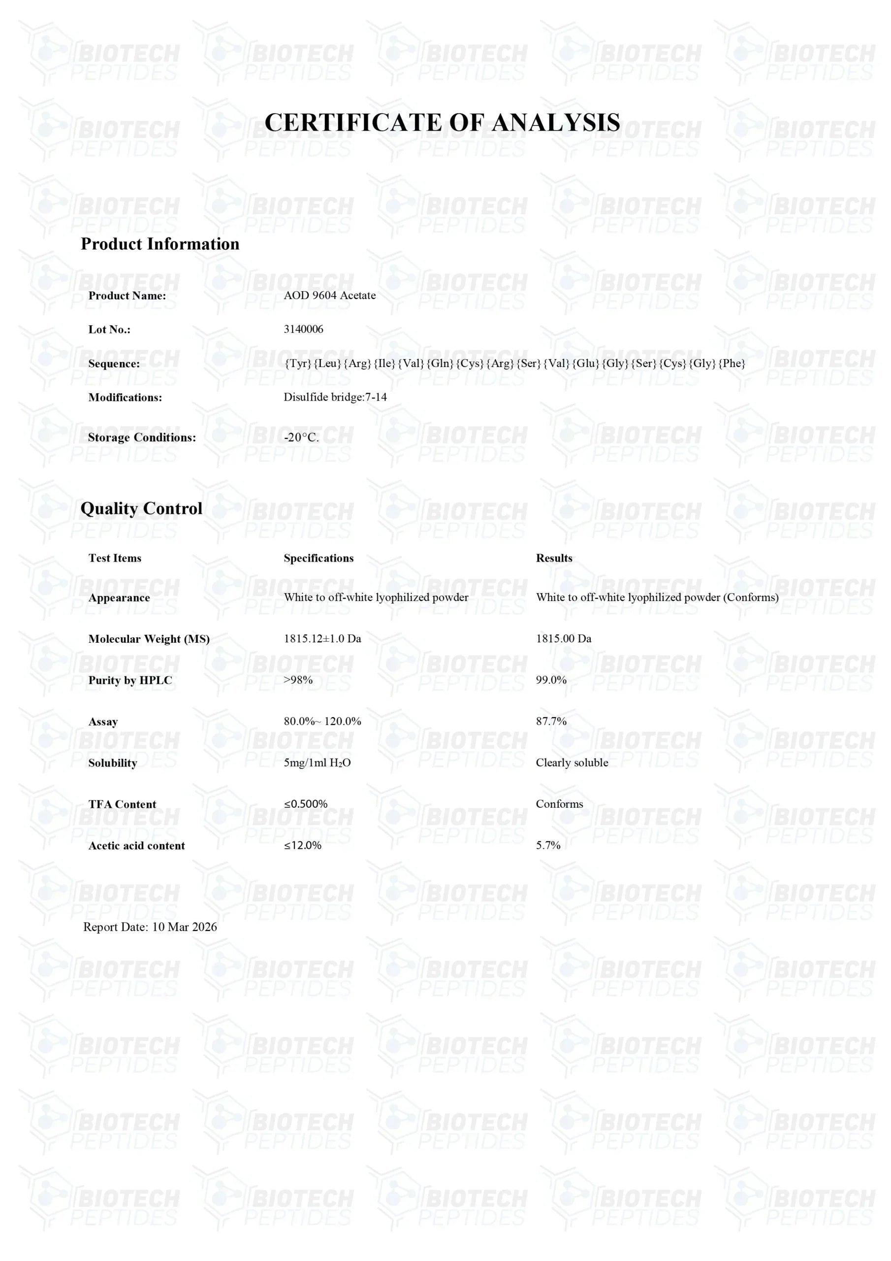 (🔥Fat loss) AOD 9604 (5mg) -10 Vials