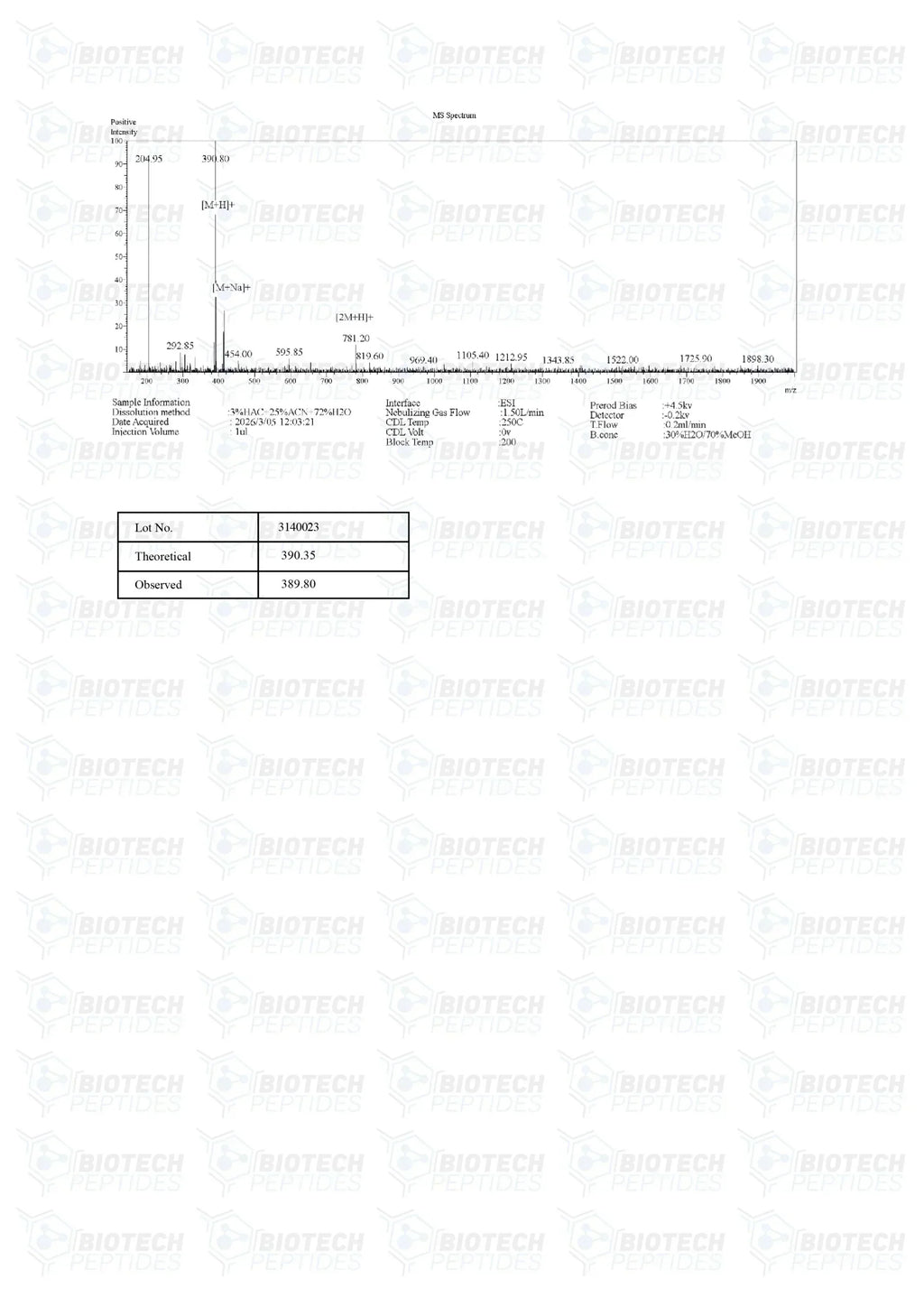 ( 🌴Anti-aging ) Epithalon peptide (25mg) - 10 Vials