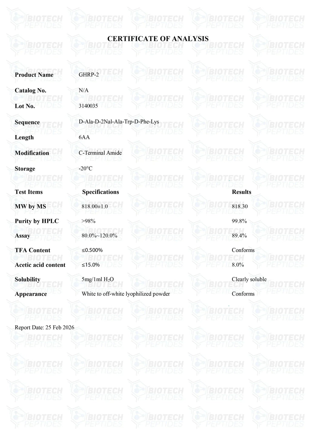 (🔥  Boosts GH secretion) GHRP-2 Peptide Online - (5mg) -10 Vials