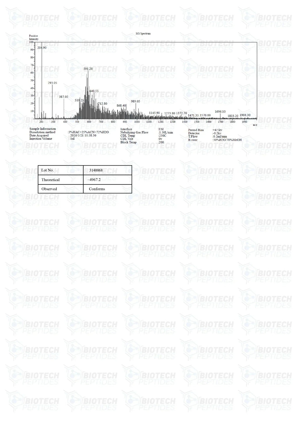 （💪Muscle recovery） PEG-MGF (Pegylated MGF) Peptide - 5mg - 10 Vials