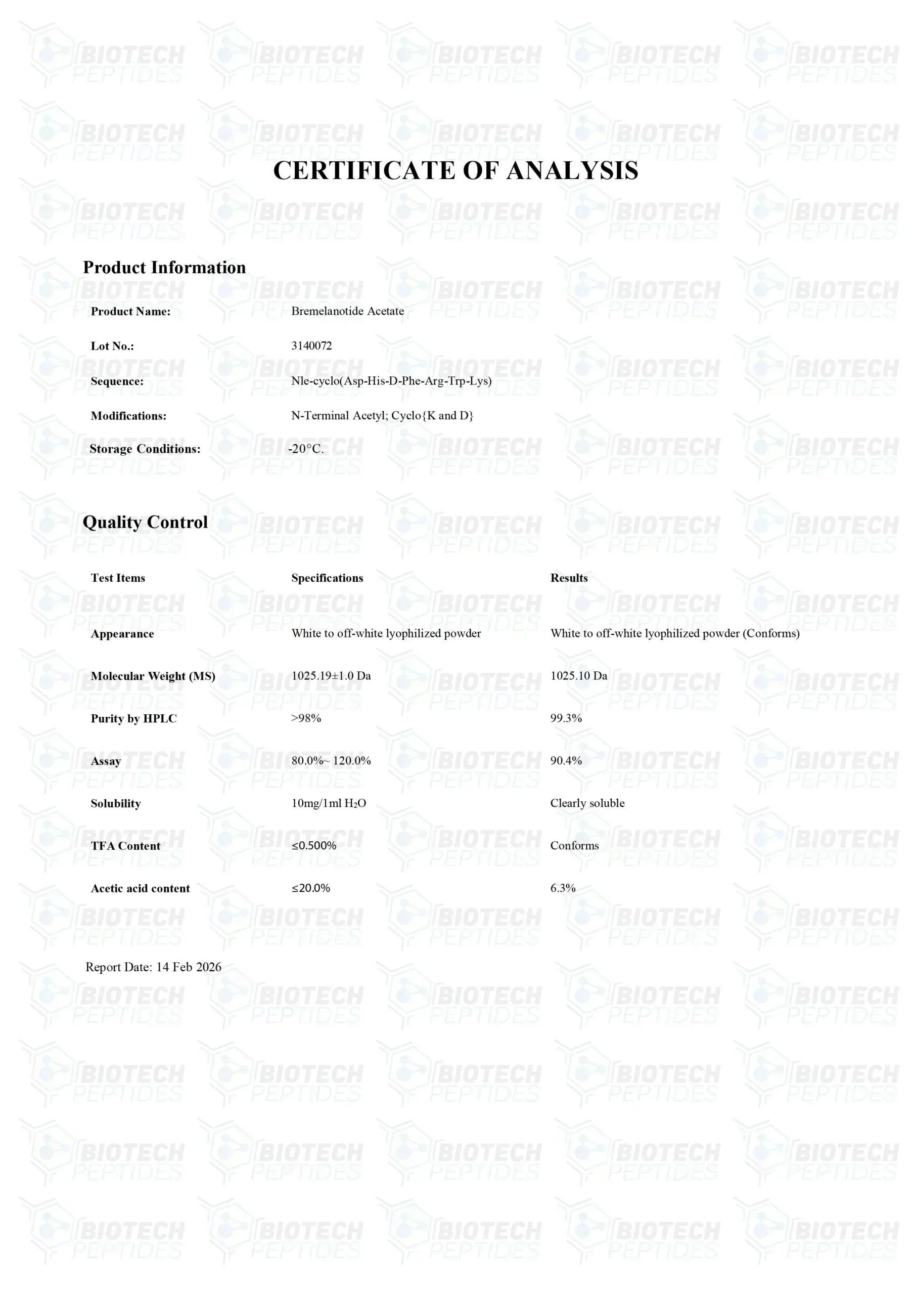 （❤️Sexual desire） PT-141 (Bremelanotide) Peptide (10mg) -10 Vials