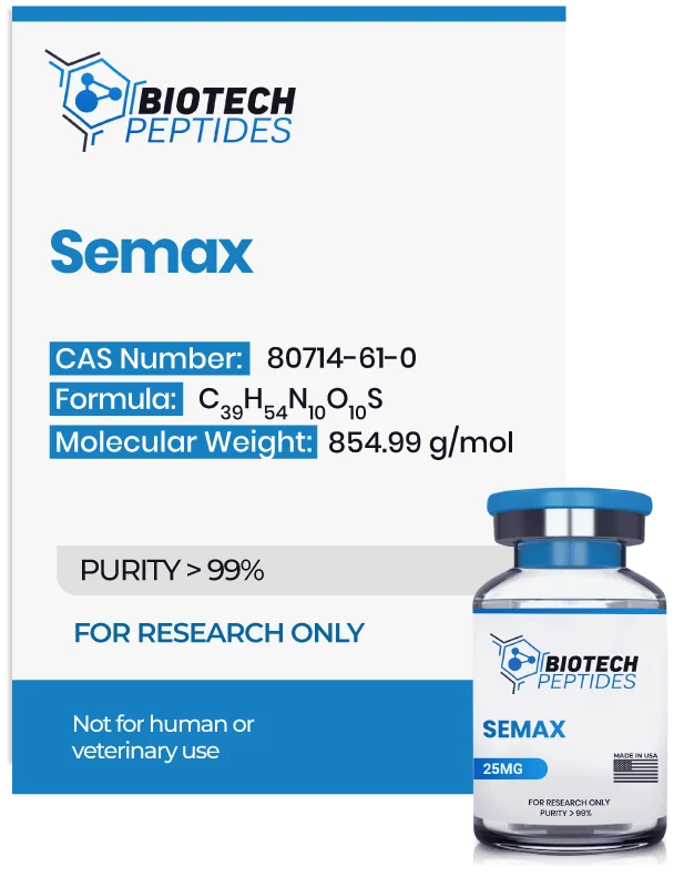 （🧠Stress relief） Semax Peptide (5mg) -10 Vials