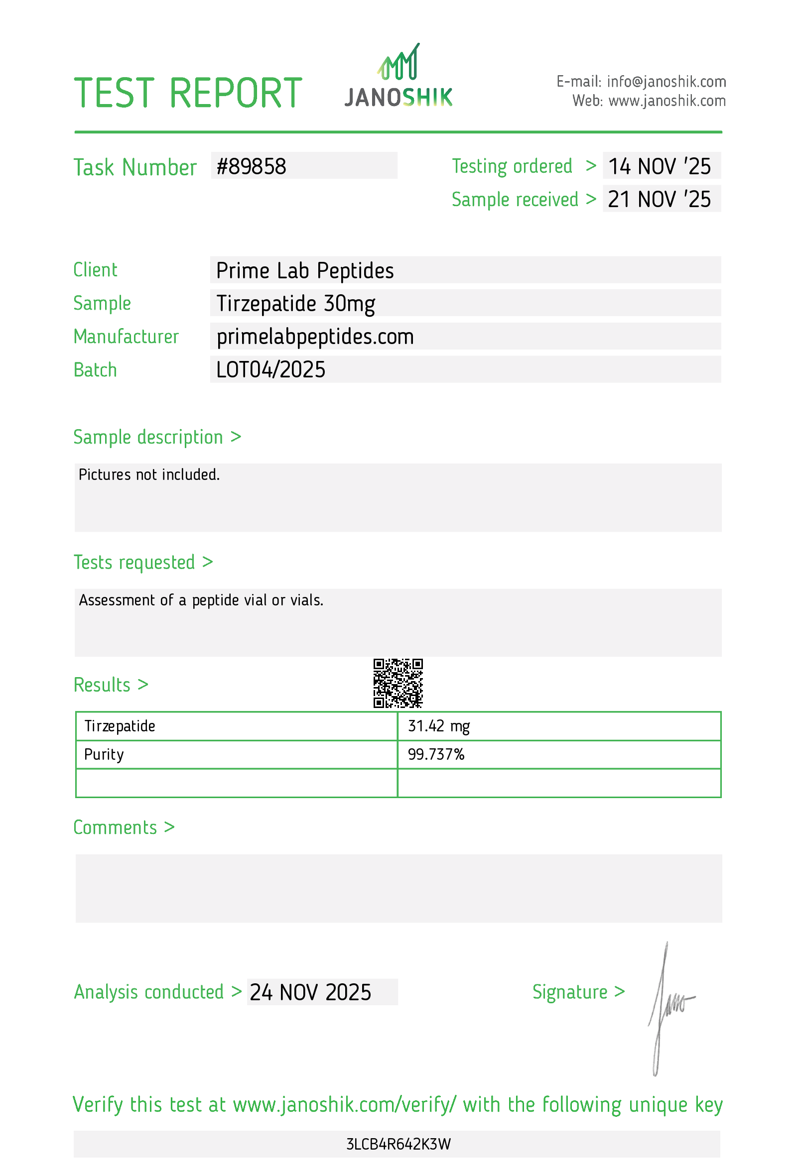 🔥（Weight Management）Tirzepatide – 30mg-10 Vials