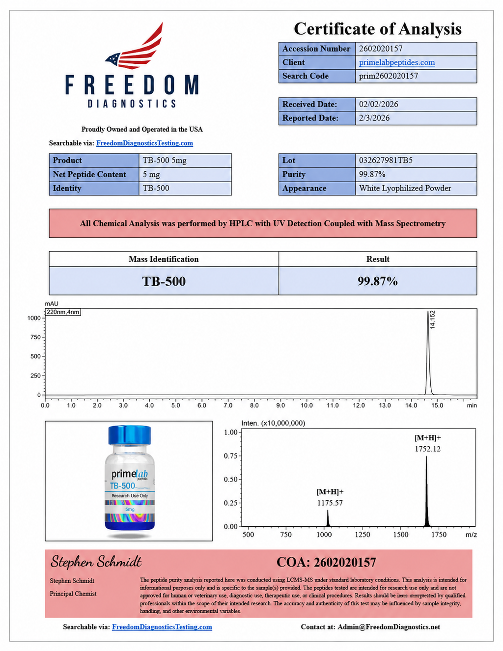 🌴（max Anti-Aging）BPC-157 / TB-500 – 5mg / 5mg  - 10 Vials